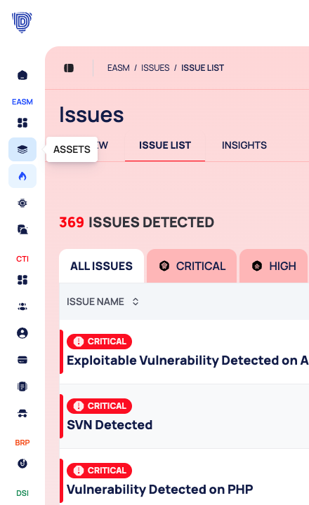 The collapsed sidebar showing only icons and the short group names, with the tooltip of one icon visible.
